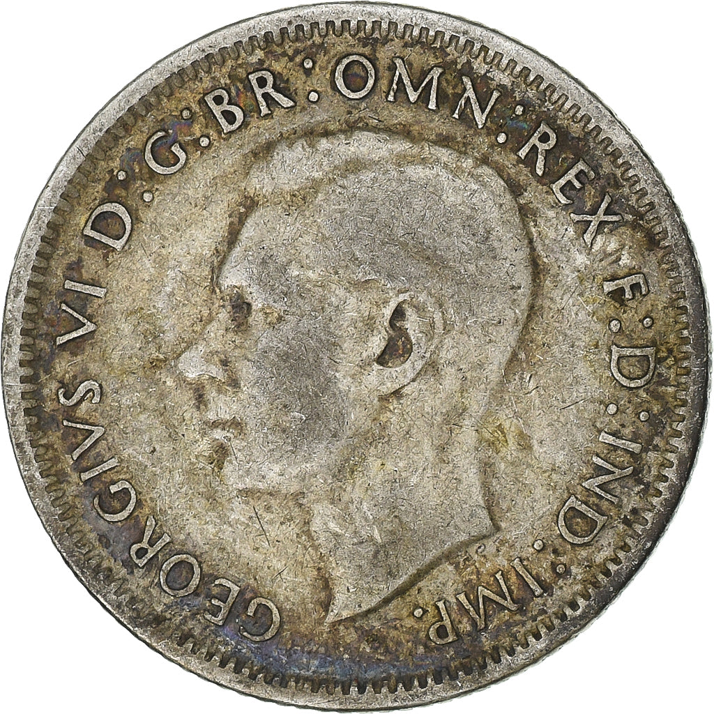 Australia, George VI, Shilling, 1943, San Francisco, Silver, EF(40-45), KM:39