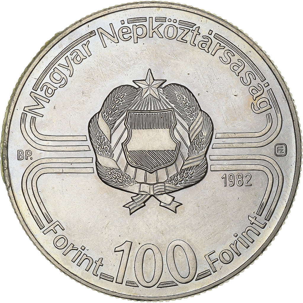 Ungarn, 100 Forint, World Football Championship, 1982, Budapest, Spain