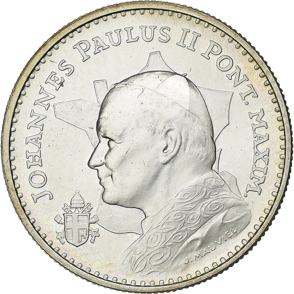 Frankreich, Medaille, Jean-Paul II, Ars-Lyon, 1986, Monnaie de Paris, Silber