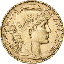 Frankreich, 20 Francs, Marianne, 1905, Paris, Coq, Gold, SS+, Gadoury:1064