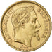 France, Napoléon III, 20 Francs, Laureate head, 1864, Paris, Or, TTB+