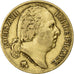 Francja, Louis XVIII, 20 Francs, 1818, Lille, Złoto, EF(40-45), Gadoury:1028