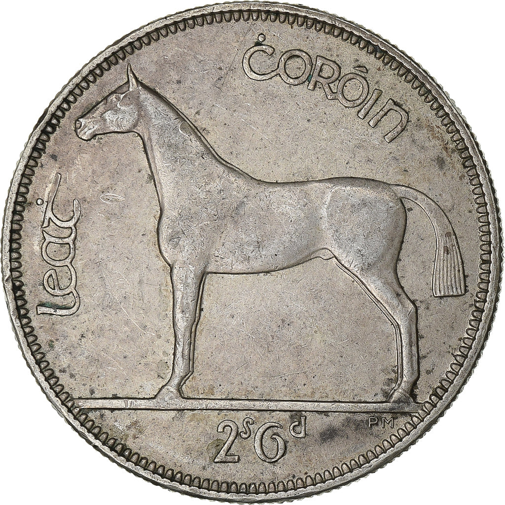 France, ½ Coróin, 1934, Londres, Argent, TTB+, KM:8