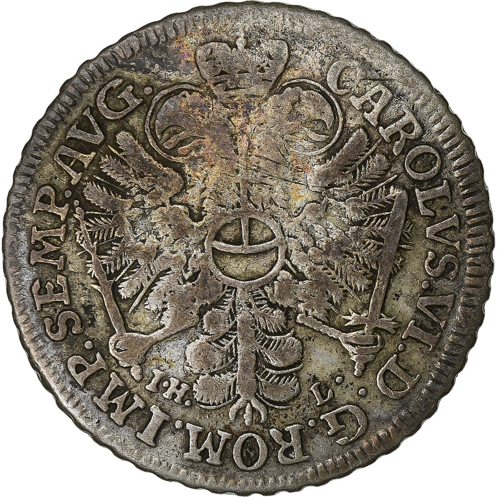 Estados Alemães, Free Hanseatic city of Hamburg, 4 Schilling, 1725, Prata