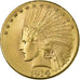 États-Unis, 10 Dollars, Indian Head, 1914, Denver, Or, TTB+, KM:130