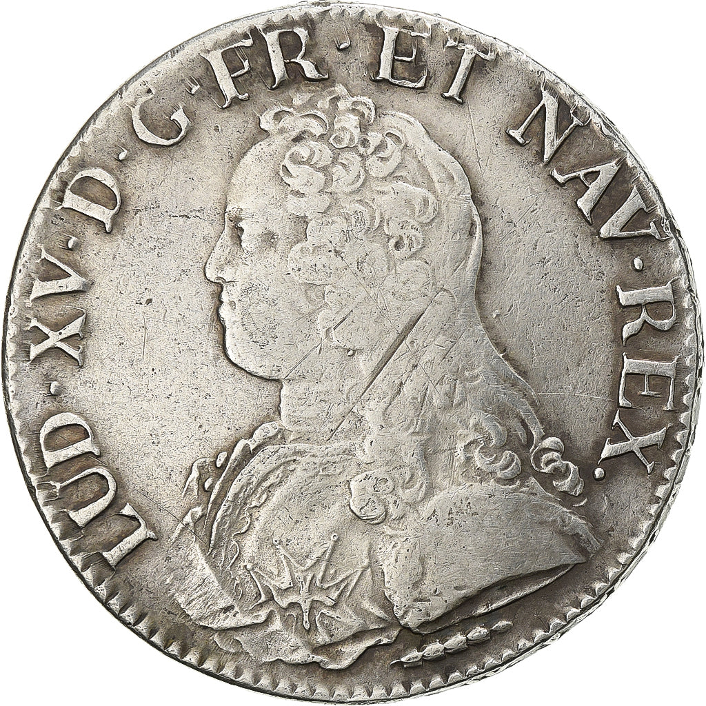 France, Louis XV, Ecu, aux branches d'olivier, 1727, Amiens, Argent, TB+, KM:486
