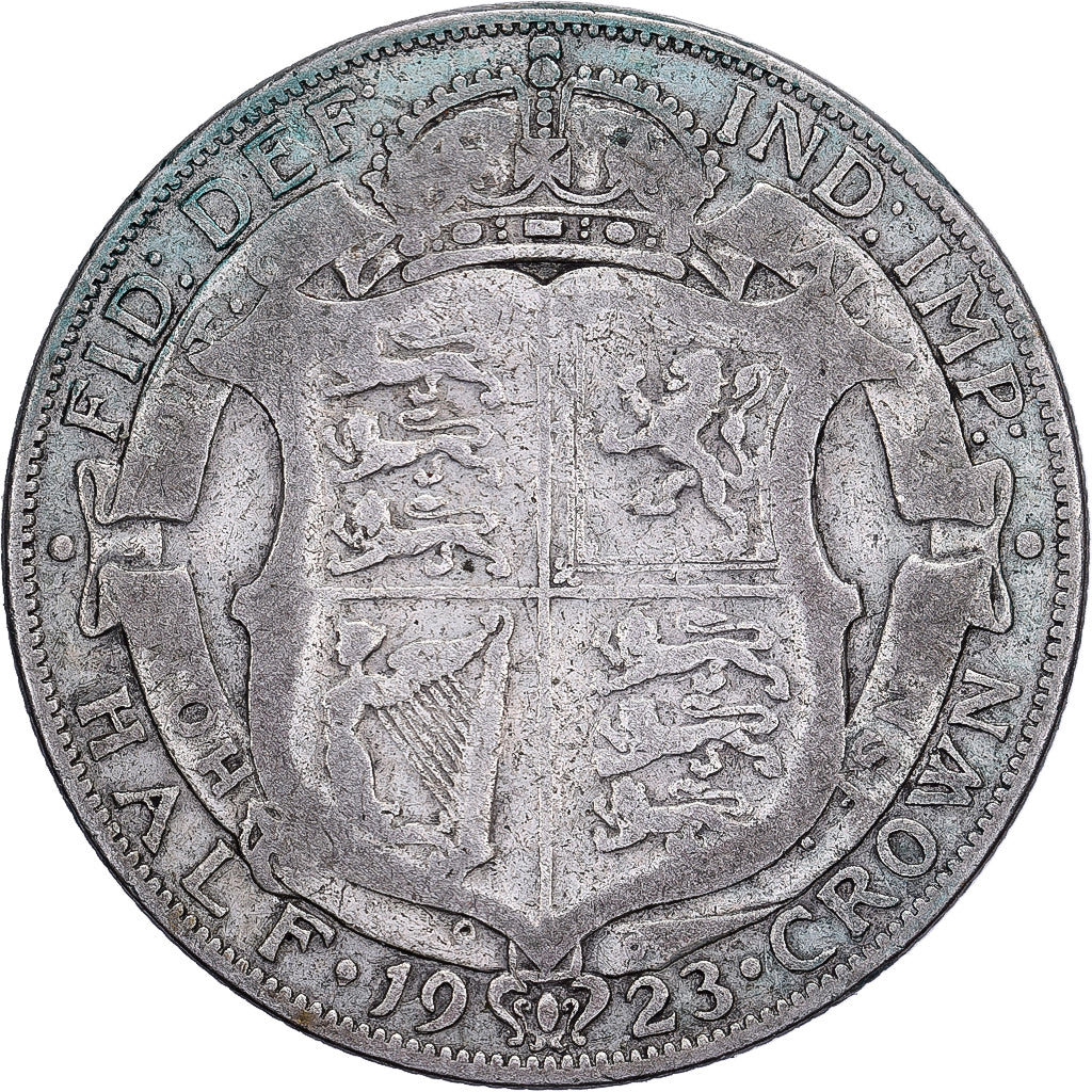 Großbritannien, George V, Half crown, 1923, London, Silber, S, KM:818.2