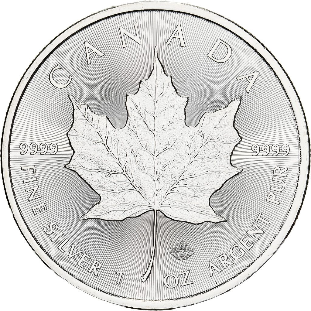 Canadá, Elizabeth II, 5 Dollars, Maple Leaf, 2022, Royal Canadian Mint, Plata