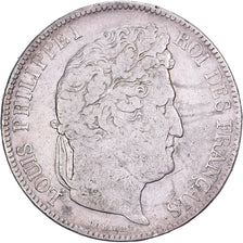 Frankreich, Louis Philippe I, 5 Francs, 1833, Nantes, Silber, S+, Gadoury:678