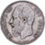 Bélgica, Leopold II, 5 Francs, 1868, Brussels, Fautée / Error, Plata, MBC