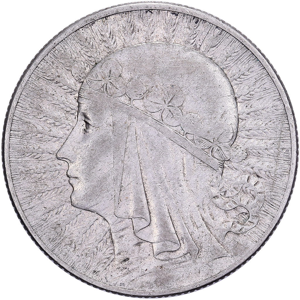 Polonia, 5 Zlotych, 1933, Warsaw, Argento, BB, KM:21