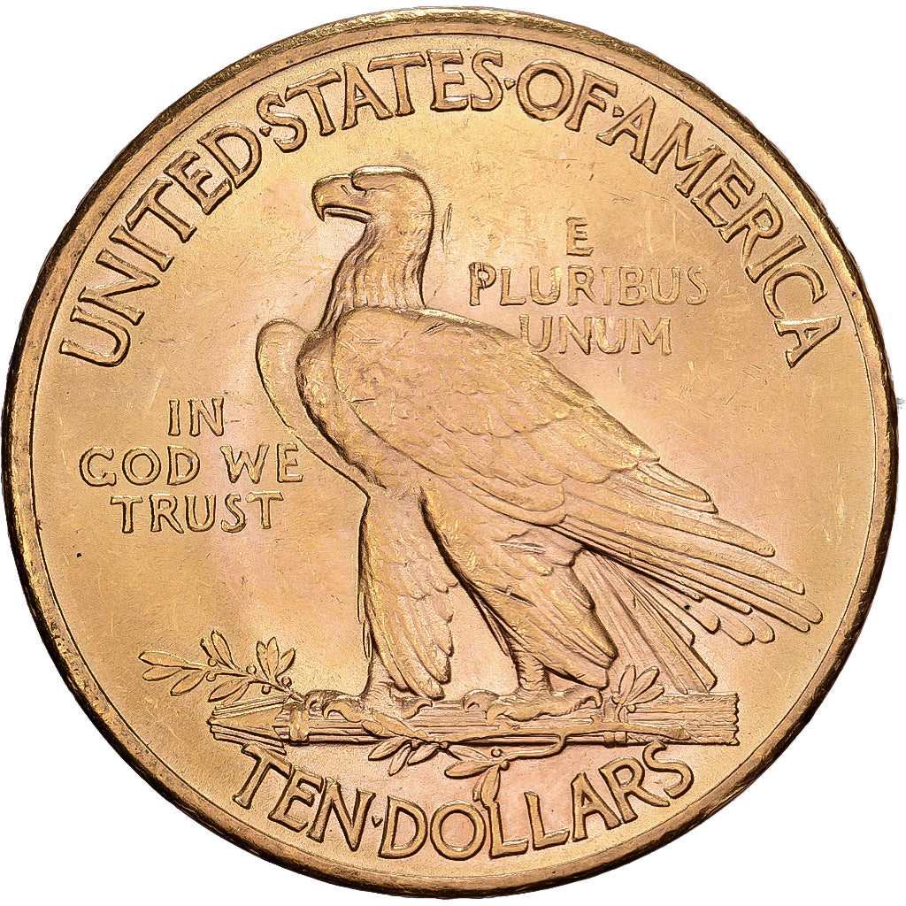 Stati Uniti, 10 Dollars, Indian Head, 1926, Philadelphia, Oro, BB+, KM:130