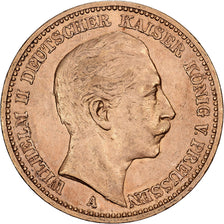 Kingdom of Prussia, Wilhelm II, 20 Mark, 1890, Berlin, Oro, BB+, KM:521
