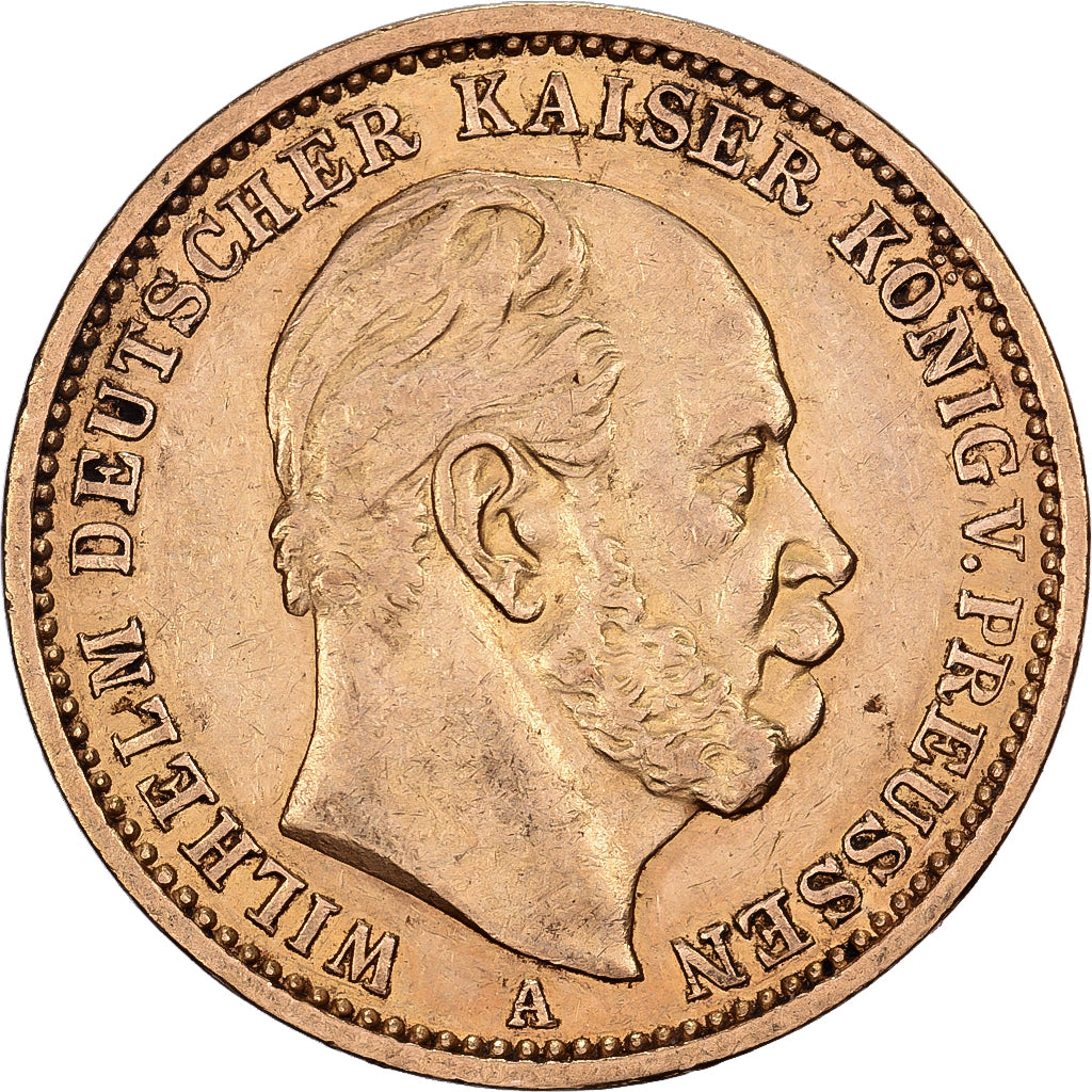 Kingdom of Prussia, Wilhelm I, 20 Mark, 1876, Berlin, Oro, BB+, KM:505