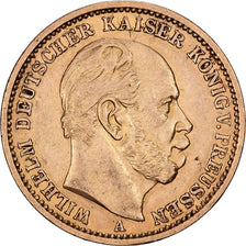 Kingdom of Prussia, Wilhelm I, 20 Mark, 1876, Berlin, Oro, BB+, KM:505