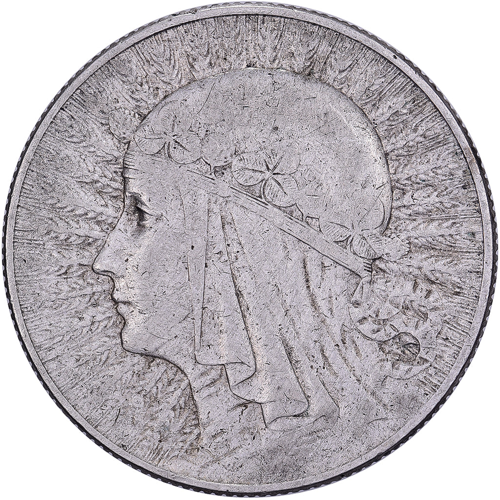 Polonia, 5 Zlotych, 1934, Warsaw, Argento, BB, KM:20