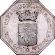 Frankrijk, Jeton Notaire, Arrondissement de Bourg, Zilver, Charrasse, ZF