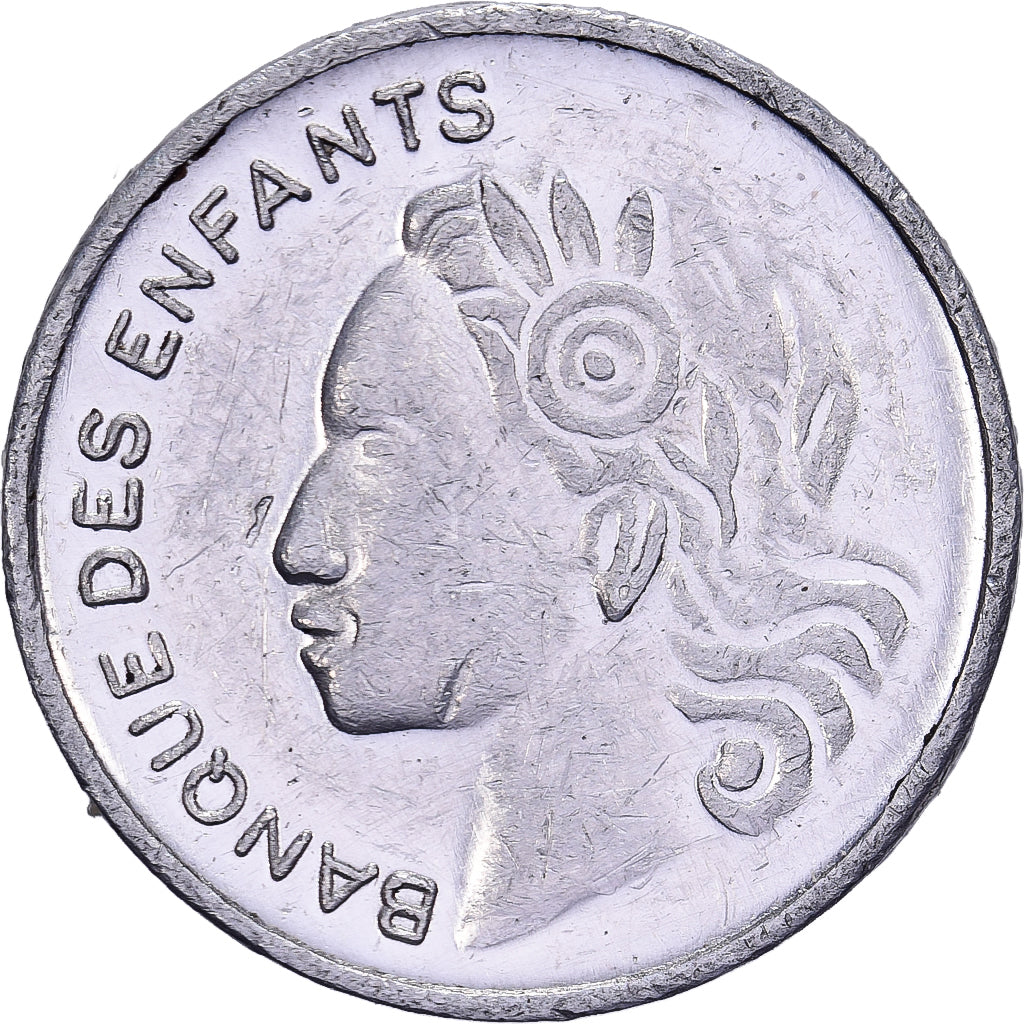 France, Token, Banque des Enfants, Aluminium, 10 Centimes, EF(40-45)