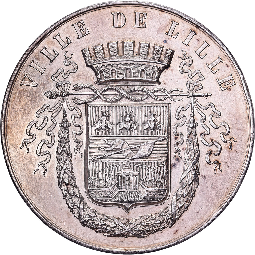 France, Médaille, Argent, TTB, Ville de Lille
