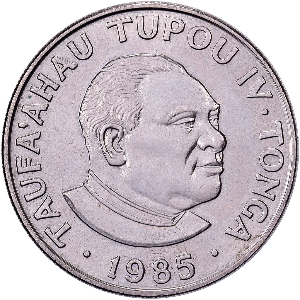 Tonga, Tāufaʻahau Tupou IV, 50 Seniti, 1985, British Royal Mint