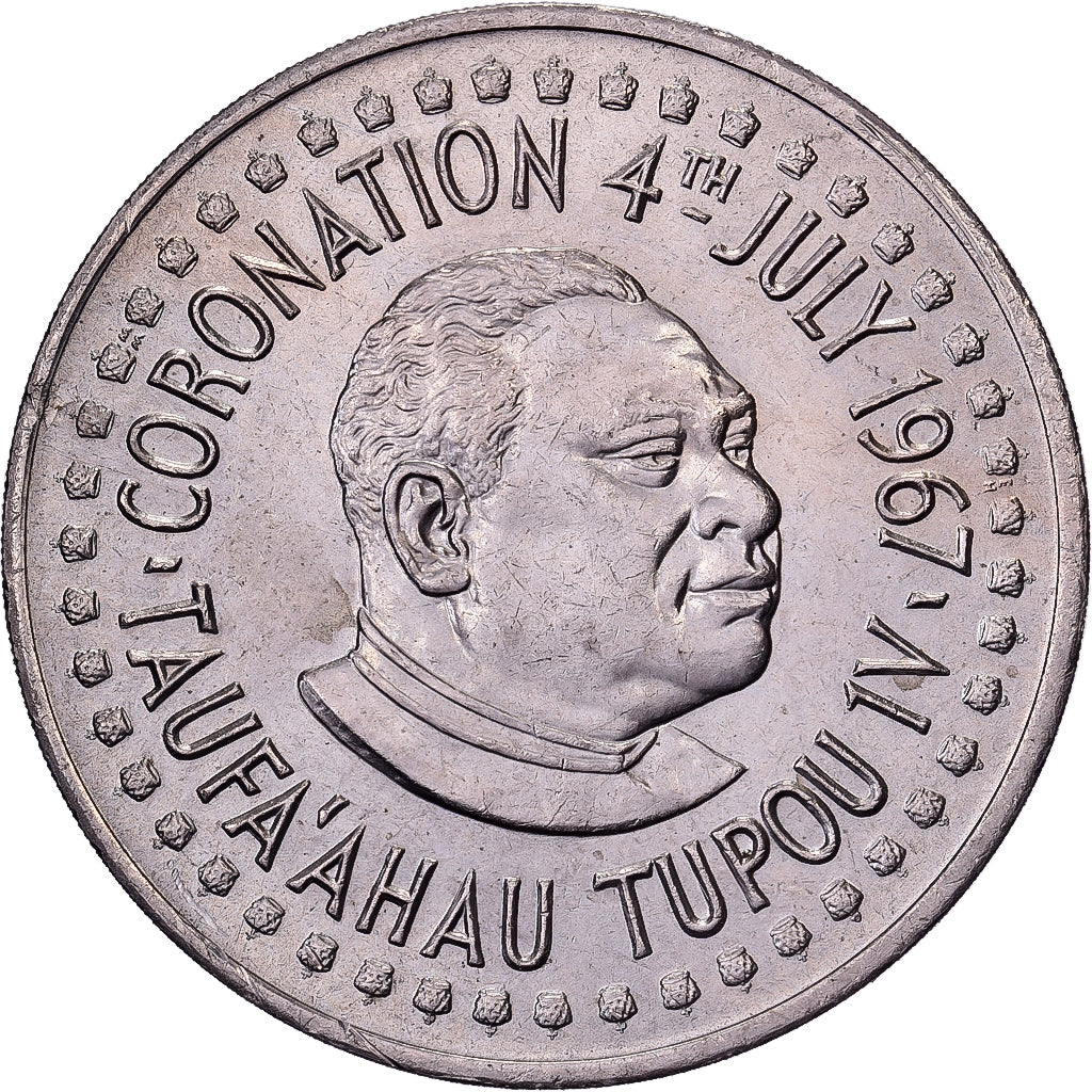 Tonga, Taufa'ahau Tupou IV, Pa'anga, 1967, British Royal Mint, Miedź-Nikiel