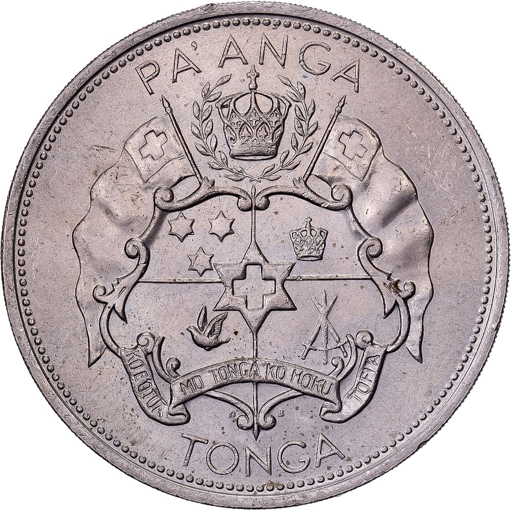 Tonga, Taufa'ahau Tupou IV, Pa'anga, 1967, British Royal Mint, Miedź-Nikiel