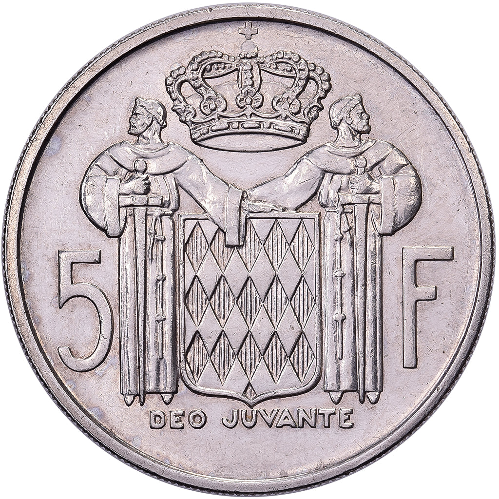 Monaco, Rainier III, 5 Francs, 1960, Paris, Silver, AU(55-58), KM:141