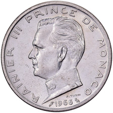Monaco, Rainier III, 5 Francs, 1966, Paris, Silver, AU(55-58), KM:141