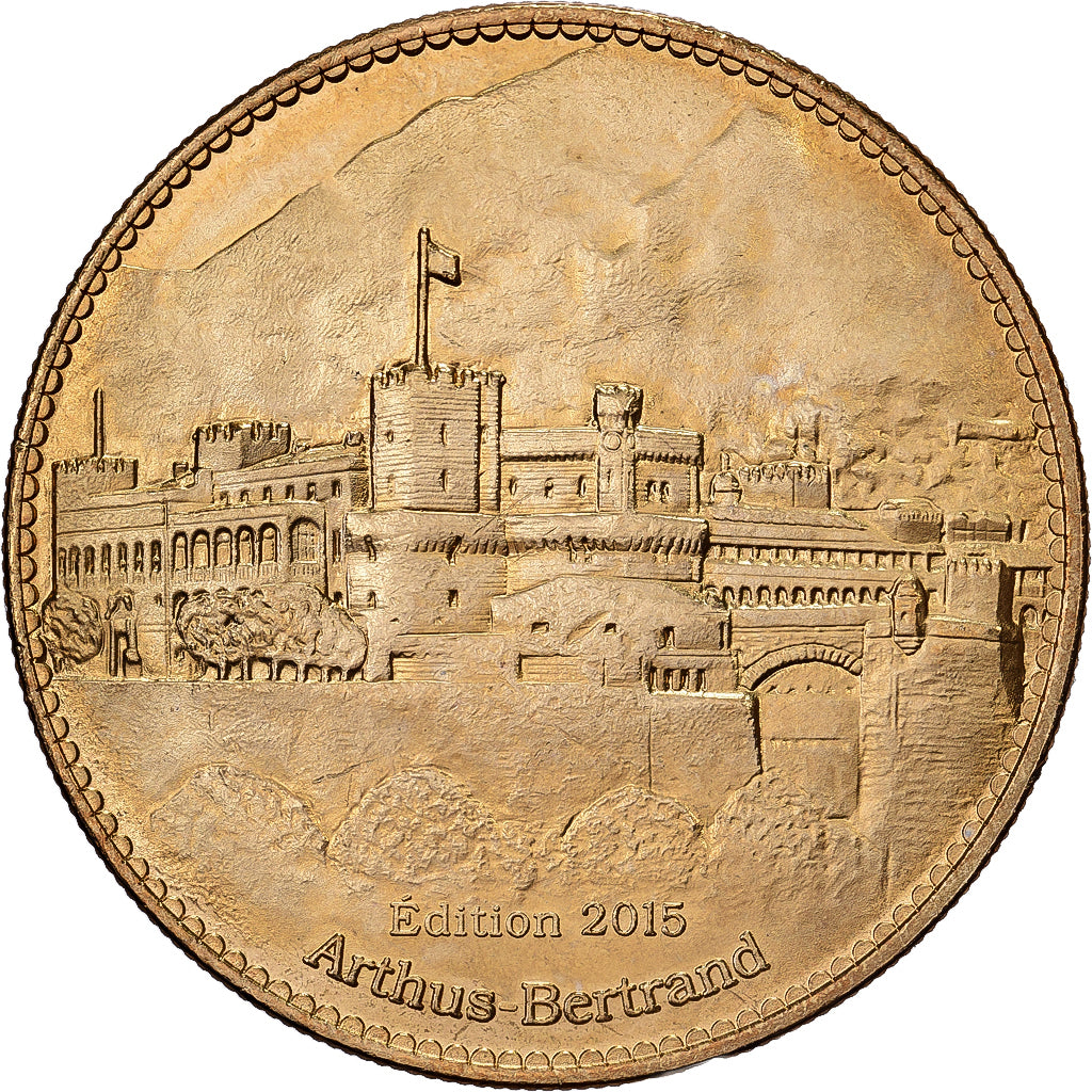 Monaco, ficha, Palais Princier, 2015, Rame-nichel-alluminio, Arthus Bertrand