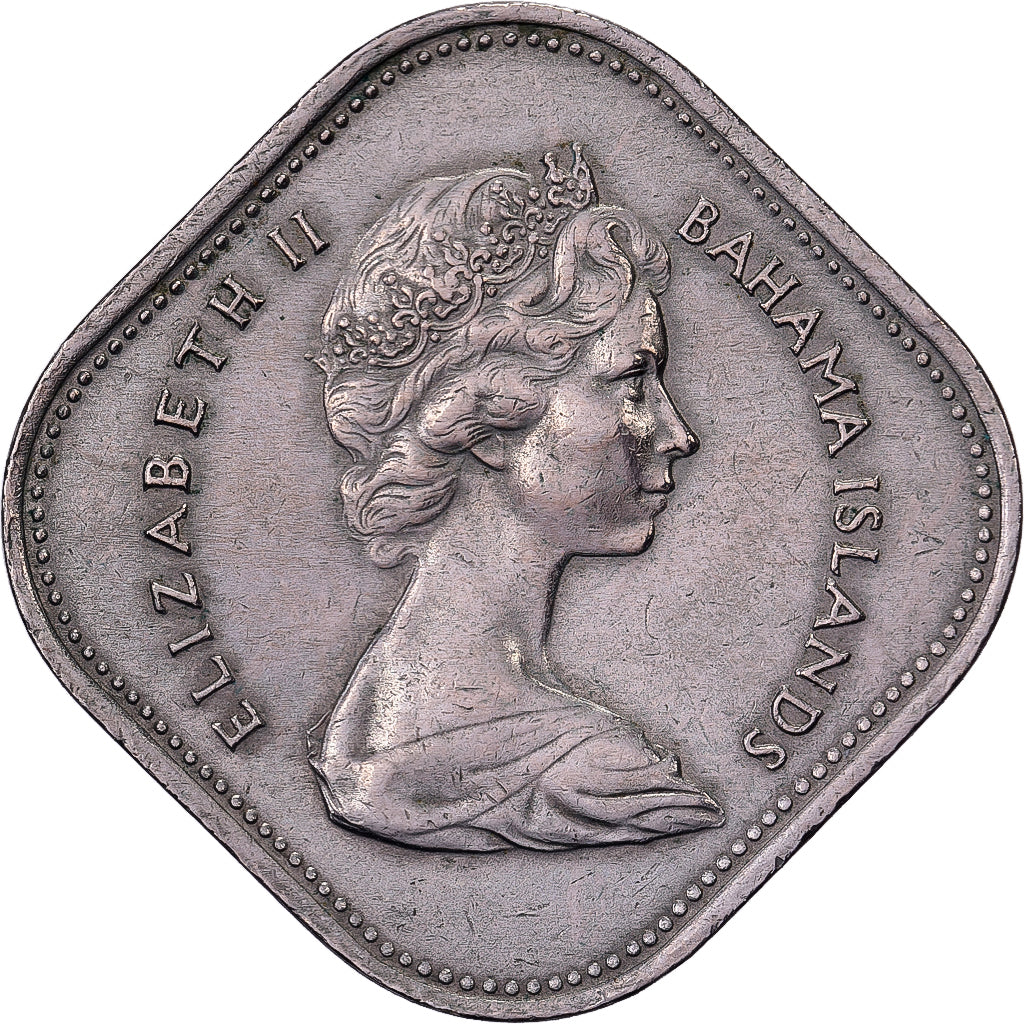 Bahamas, Elizabeth II, 15 Cents, 1966, British Royal Mint, Cobre - níquel, SC