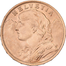 Svizzera, 20 Francs, Vreneli, 1922, Bern, Oro, SPL-, KM:35