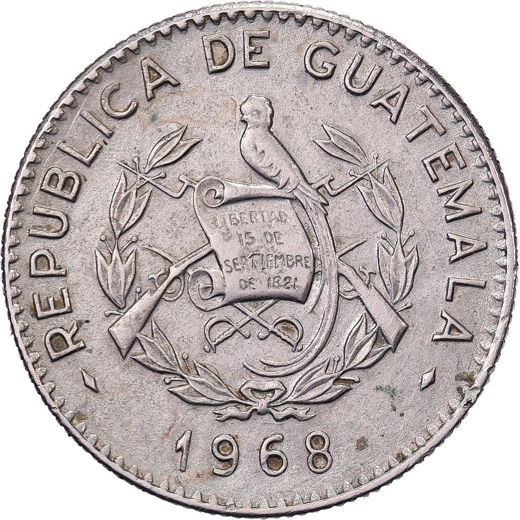 Guatemala, 5 Centavos, 1968, Guatemala City, Cobre - níquel, SC, KM:266