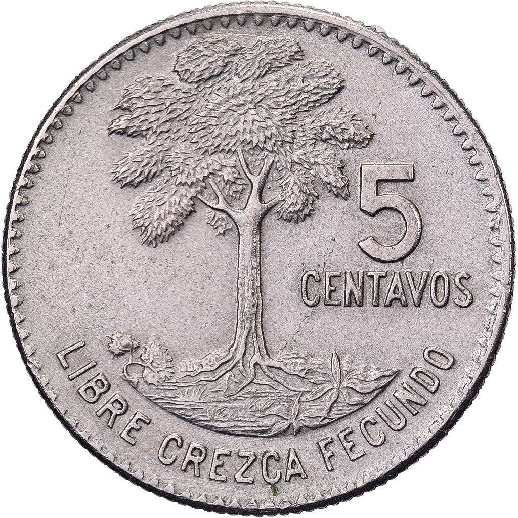 Guatemala, 5 Centavos, 1968, Guatemala City, Cobre - níquel, SC, KM:266