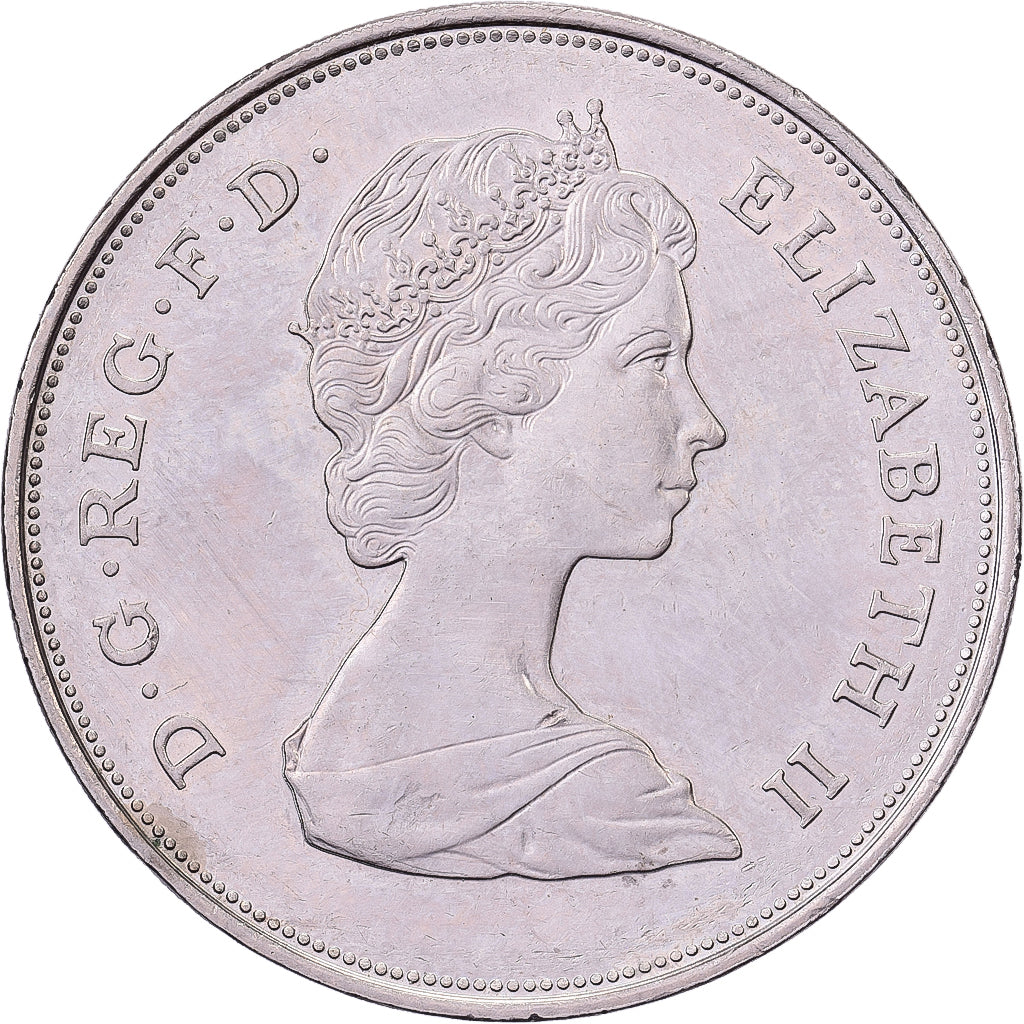 Regno Unito, Elizabeth II, 25 New Pence, 1980, British Royal Mint, Rame-nichel