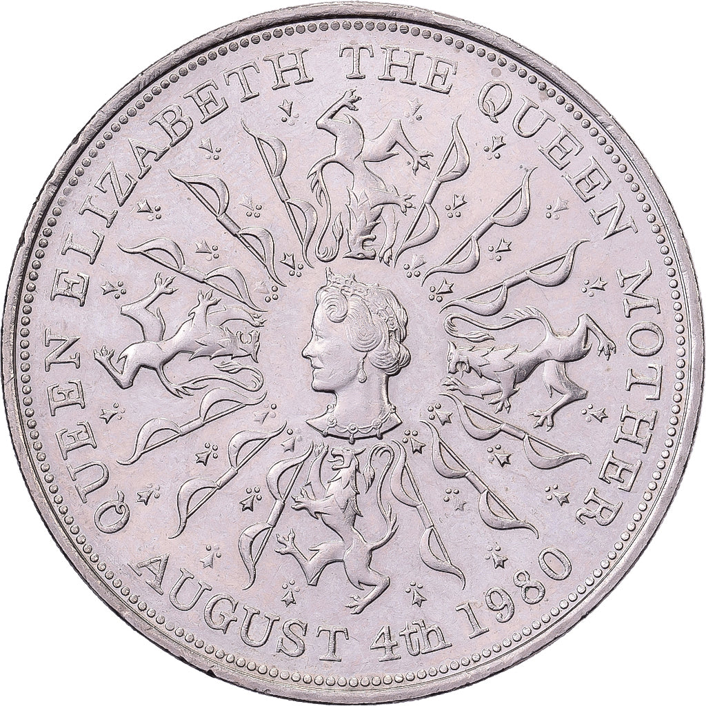 Regno Unito, Elizabeth II, 25 New Pence, 1980, British Royal Mint, Rame-nichel