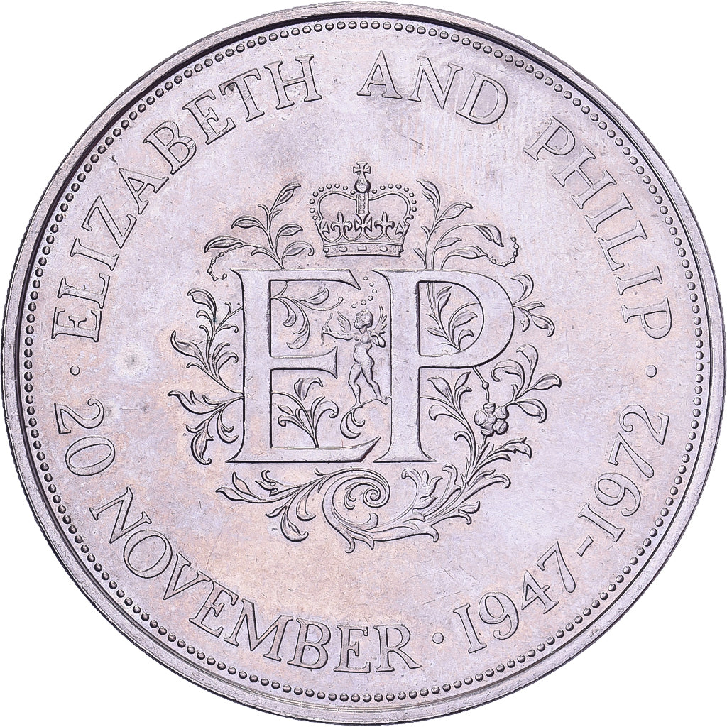 Royaume-Uni, Élisabeth II, 25 New Pence, 1972, British Royal Mint