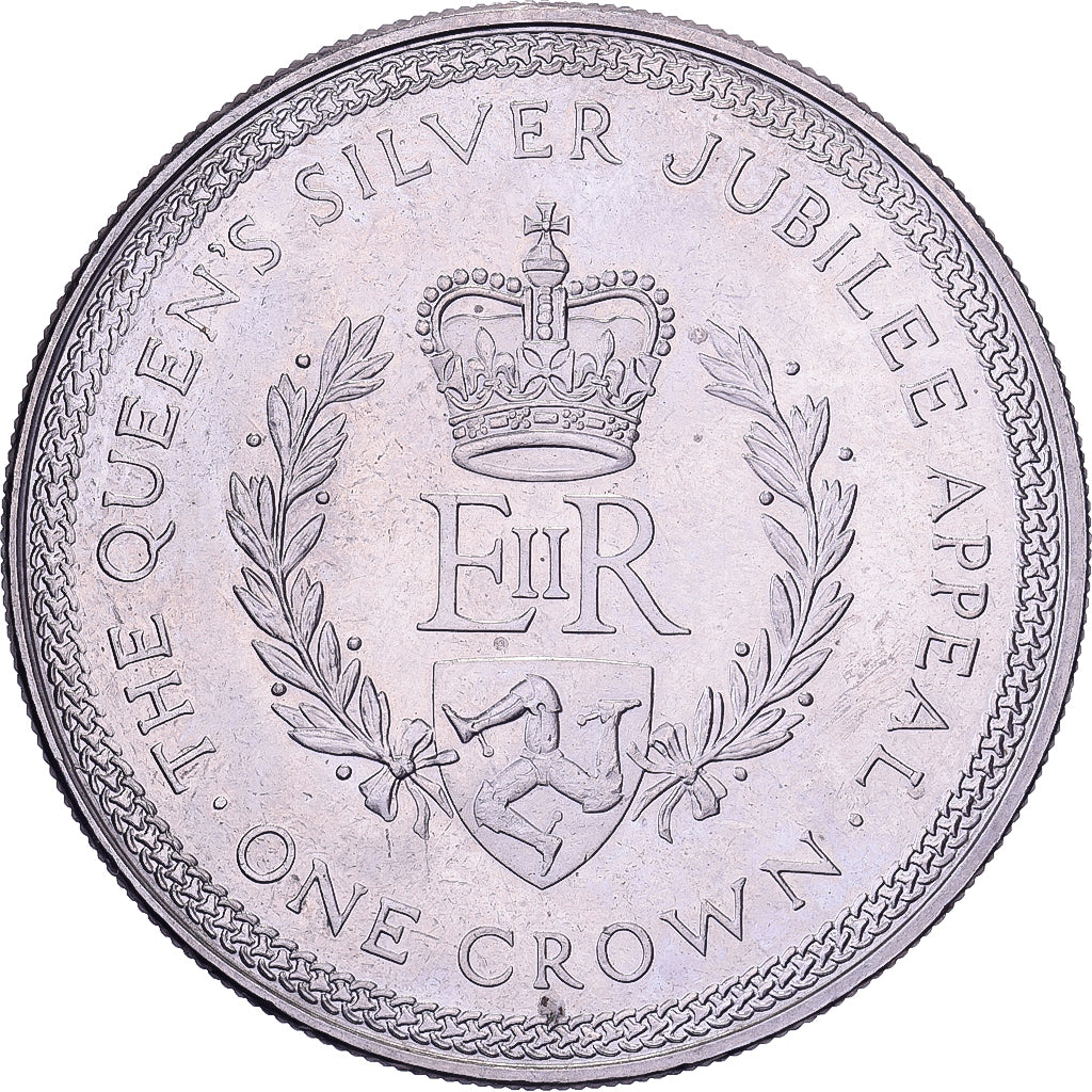 Isle of Man, Elizabeth II, Crown, 1977, Pobjoy Mint, Kupfer-Nickel, UNZ, KM:42