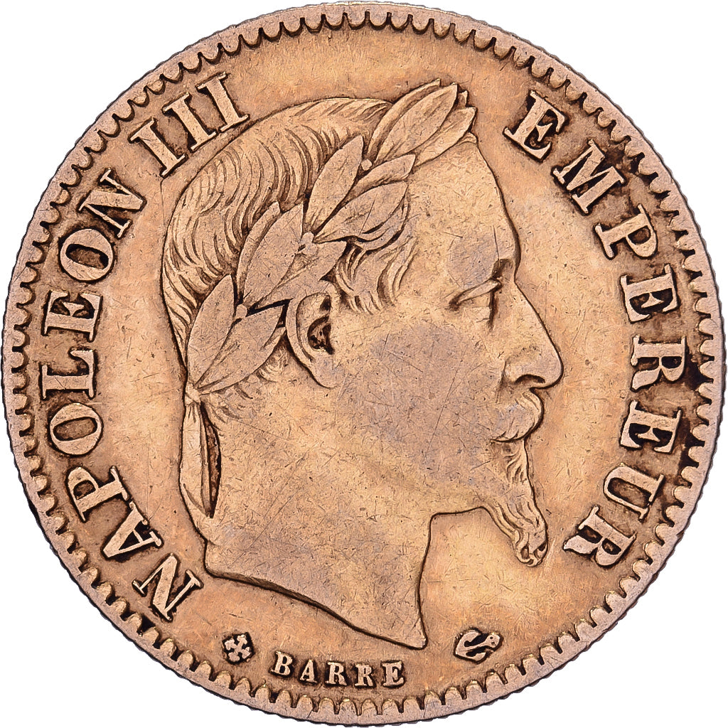 France, Napoléon III, 10 Francs, 1866, Strasbourg, Large BB, Or, TTB