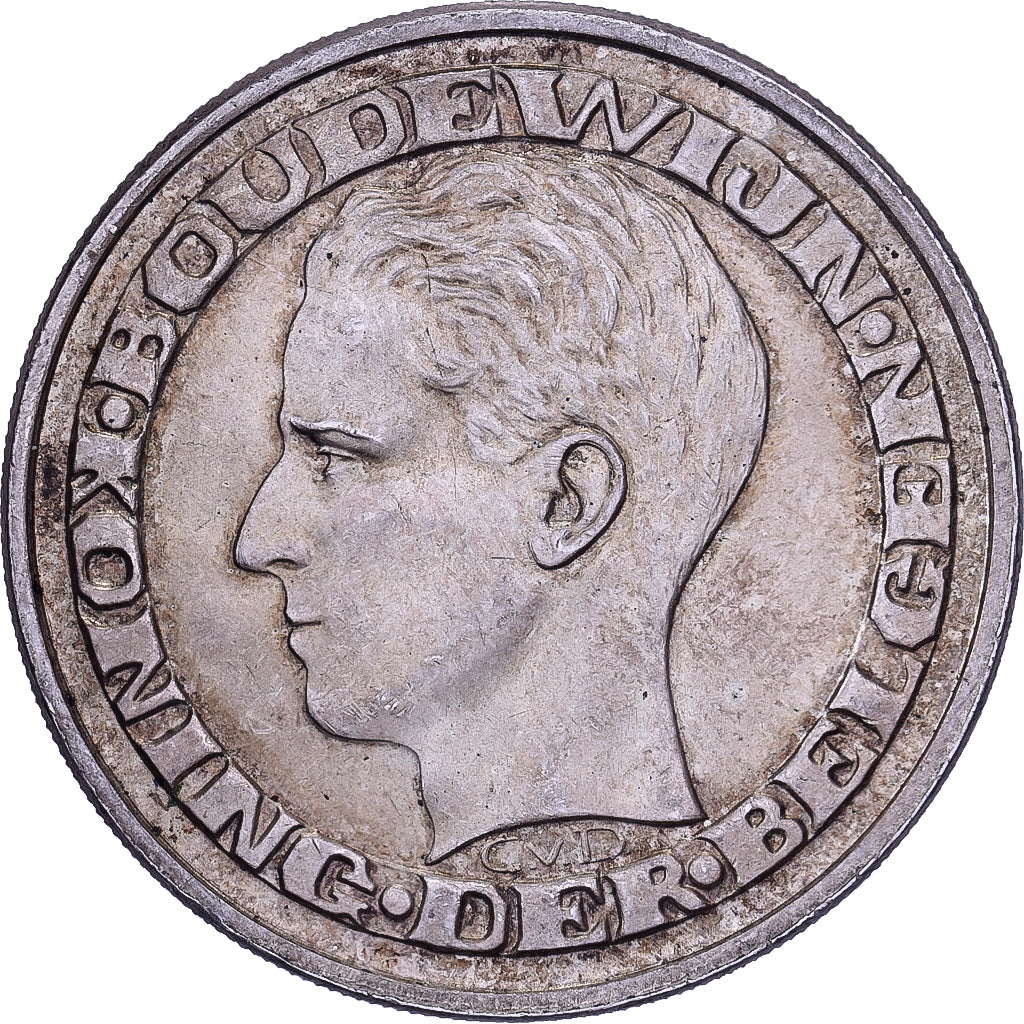 Belgium, Baudouin I, 50 Frank, 1958, Royal Belgium Mint, Silver, AU(55-58)
