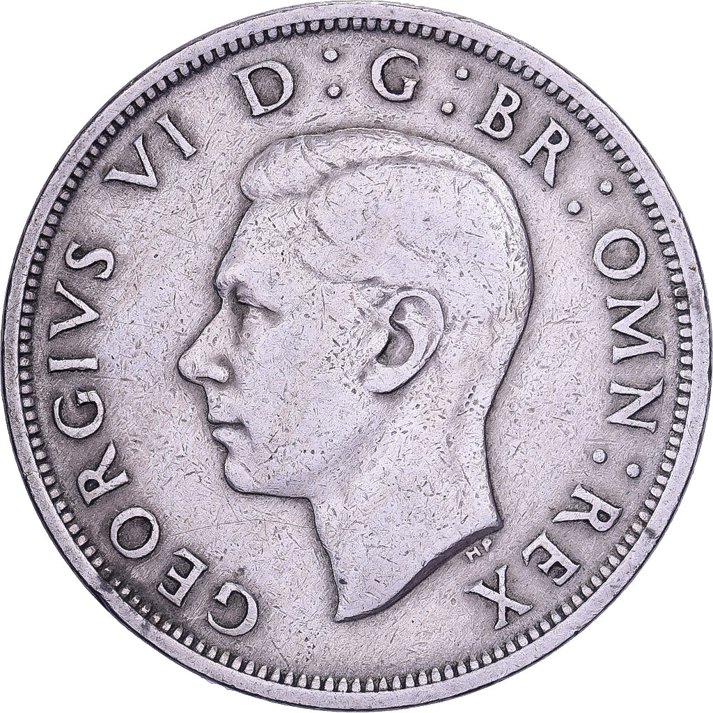 Wielka Brytania, George VI, Half crown, 1948, British Royal Mint, Miedź-Nikiel