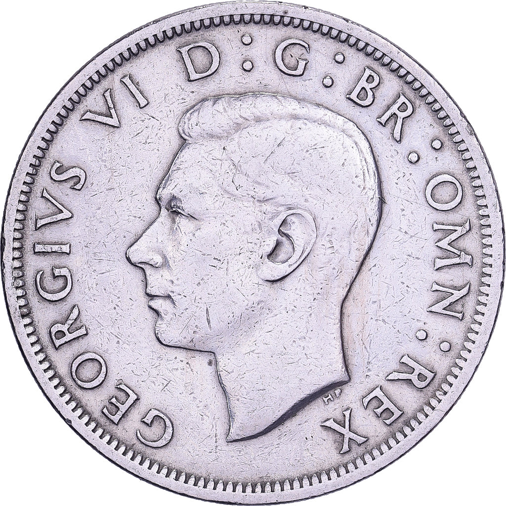 Großbritannien, George VI, Half crown, 1949, British Royal Mint, Kupfer-Nickel