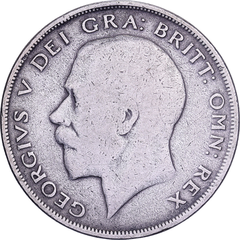 Groot Bretagne, George V, Half crown, 1921, British Royal Mint, Zilver, ZG+