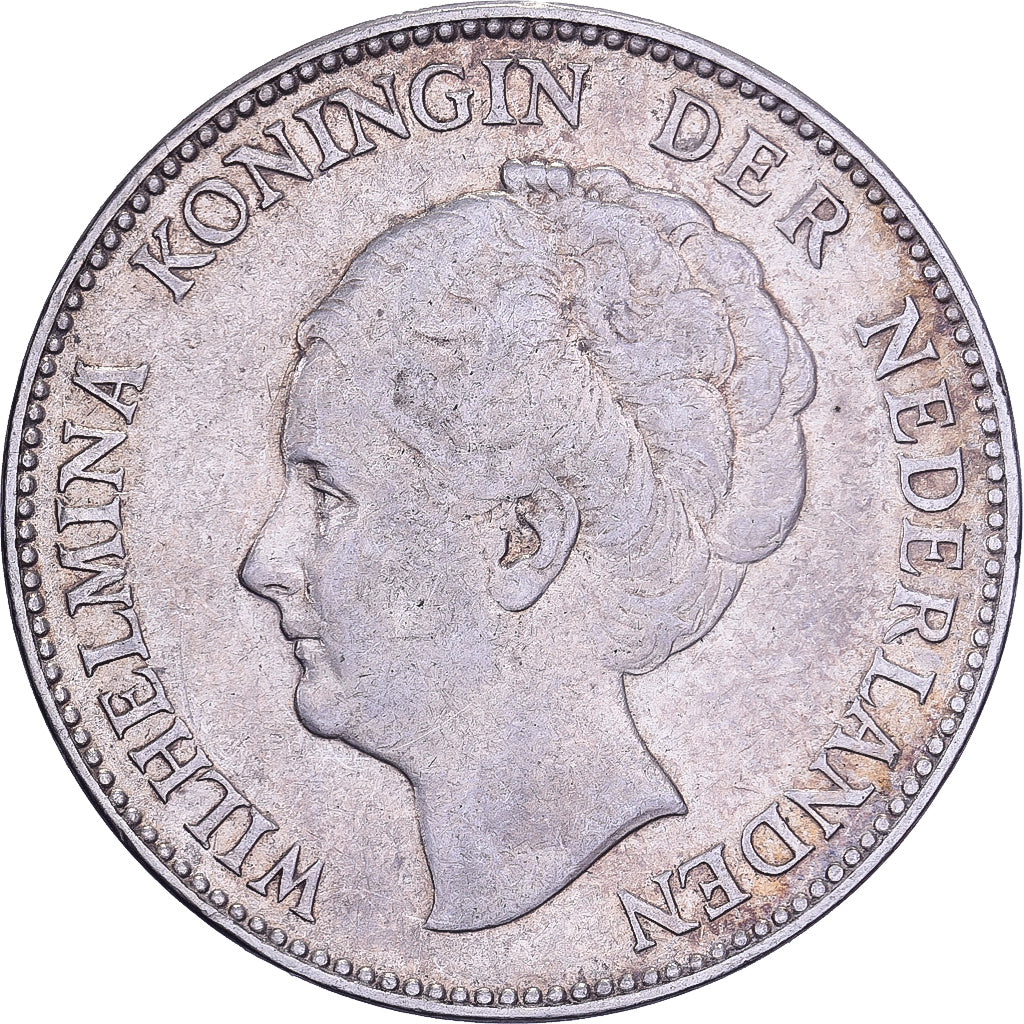 Netherlands, Wilhelmina I, Gulden, 1930, Royal Dutch Mint, Silver, EF(40-45)