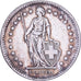 Switzerland, 2 Francs, Helvetia, 1944, Bern, Silver, EF(40-45), KM:21