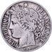 France, Franc, Cérès, 1887, Paris, Silver, EF(40-45), Gadoury:465, Le