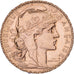 Francia, 20 Francs, Rooster, 1912, Paris, Marianne, Oro, SPL-, Gadoury:1064a, Le