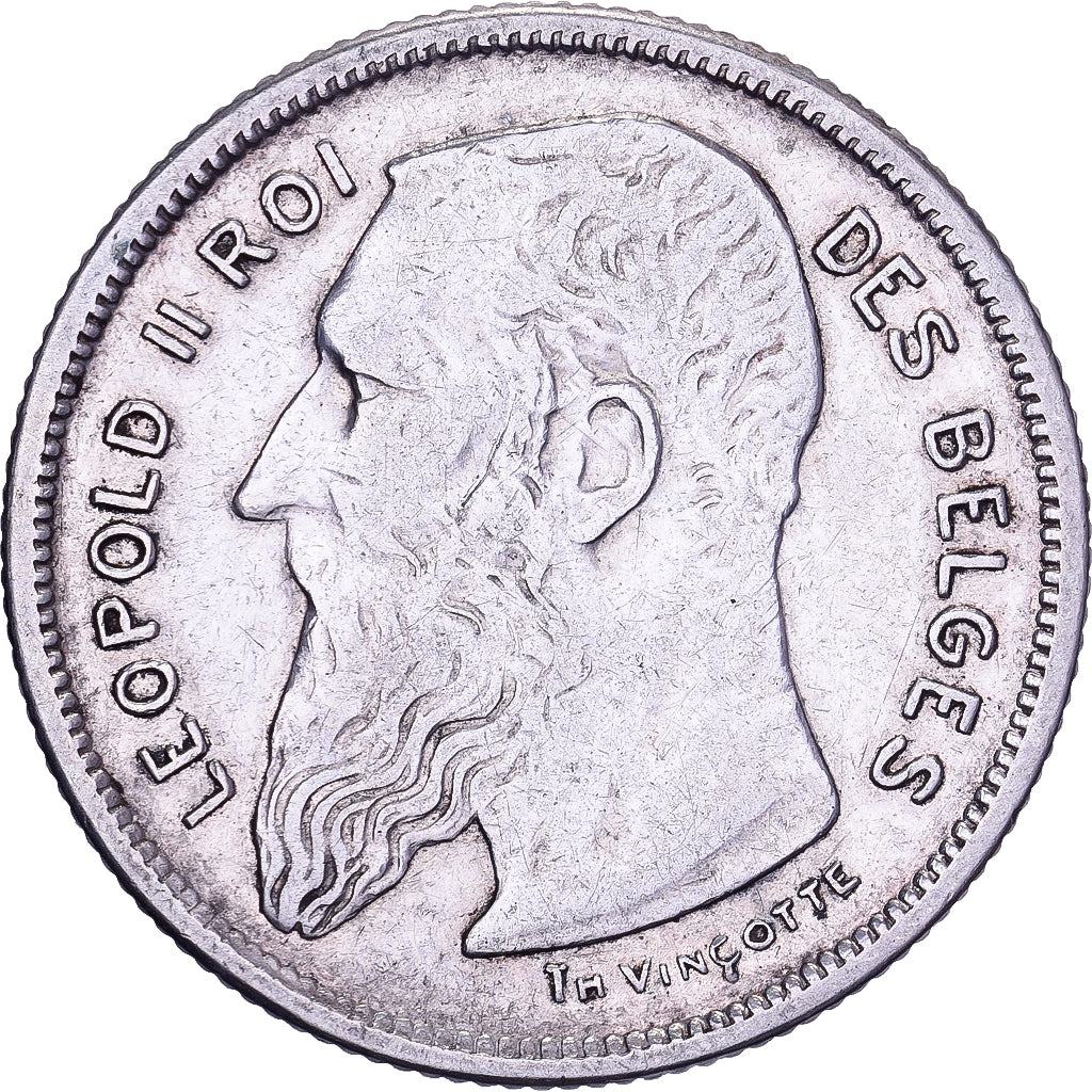 Belgium, Leopold II, 2 Francs, 1904, Royal Belgium Mint, Silver, EF(40-45)