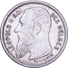 Belgium, Leopold II, 2 Francs, 1904, Royal Belgium Mint, Silver, EF(40-45)