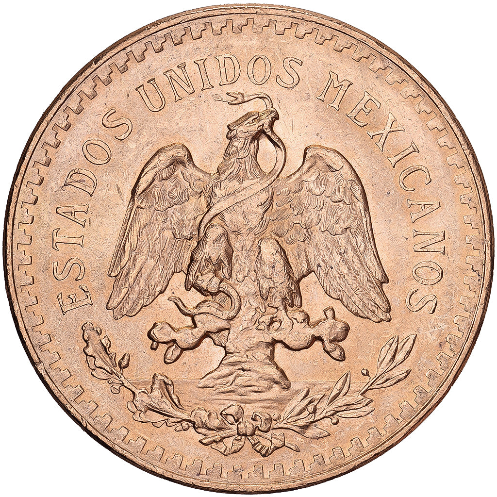 México, 50 Pesos, 1947, Mexico City, Restrike, Oro, MBC, KM:481