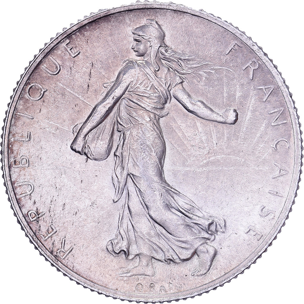 Francia, 2 Francs, Semeuse, 1915, Paris, Argento, SPL, Gadoury:532, Le
